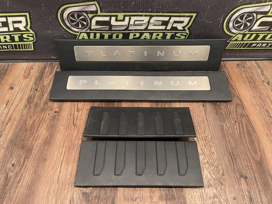 2017-2022 FORD F350 F450 PLATINUM KICK PLATE PANEL SET (4) OEM *MINOR SCUFFS*