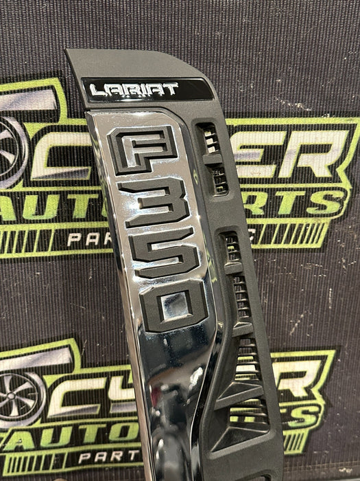 2023-2024 FORD F350 PASSENGER RIGHT CHROME FENDER BADGE EMBLEM OEM