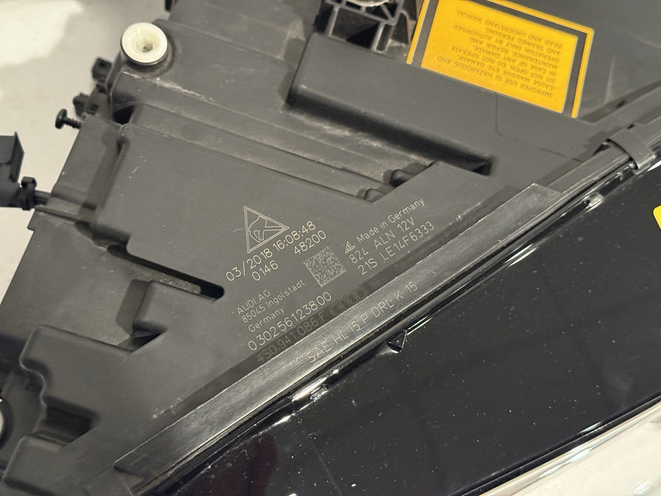 2017 2018 AUDI R8 LED LASER LEFT RIGHT HEADLIGHT PAIR OEM *MINT*