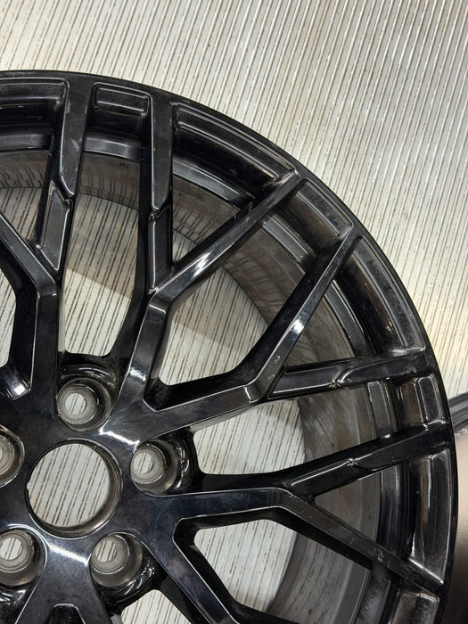 2017 2018 AUDI R8 GENUINE OEM 20" BLACK OPTIC WHEELS RIMS 4S0-601-025 SET (4)