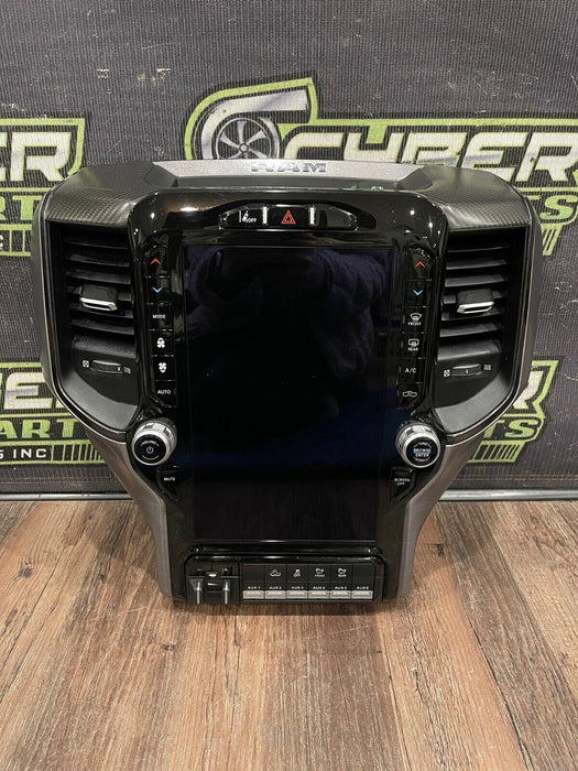 2021 2022 RAM 1500 TRX CENTER STACK MULTI MEDIA MODULE RADIO SCREEN CARBON FIBER