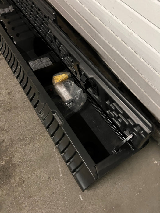 2017 RAM 3500 LARAMIE MEGA CAB BEHIND REAR SEAT STORAGE W/ SUBWOOFER OEM