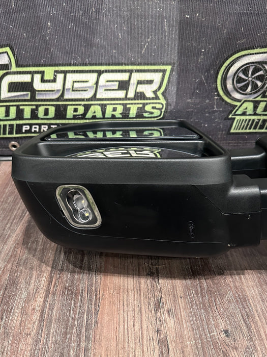 2017-2019 FORD F250 F350 F450 DRIVER LEFT CHROME CAP TOW MIRROR OEM *WEAR 12,14*