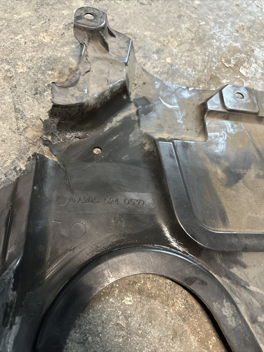 2017 MERCEDES-BENZ C63 AMG REAR ENGINE COMPARTMENT BOTTOM SHIELD A205 524 0530