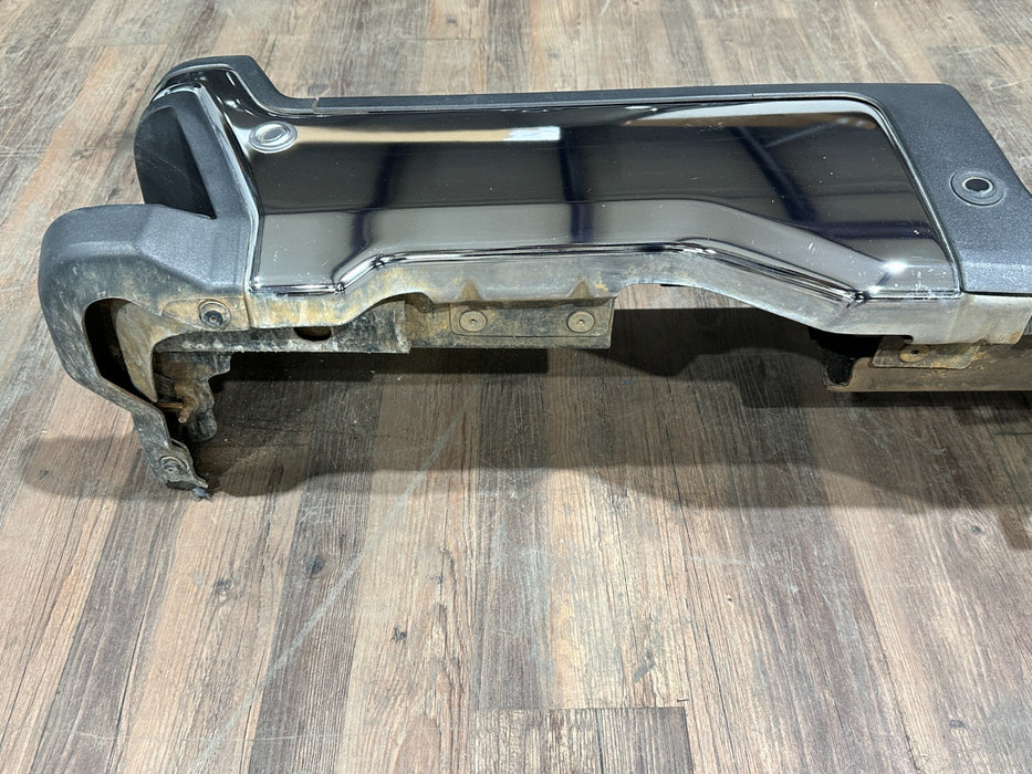 2023-2025 FORD F250 F350 F450 KING RANCH REAR CHROME BUMPER W SENSORS OEM *#9*