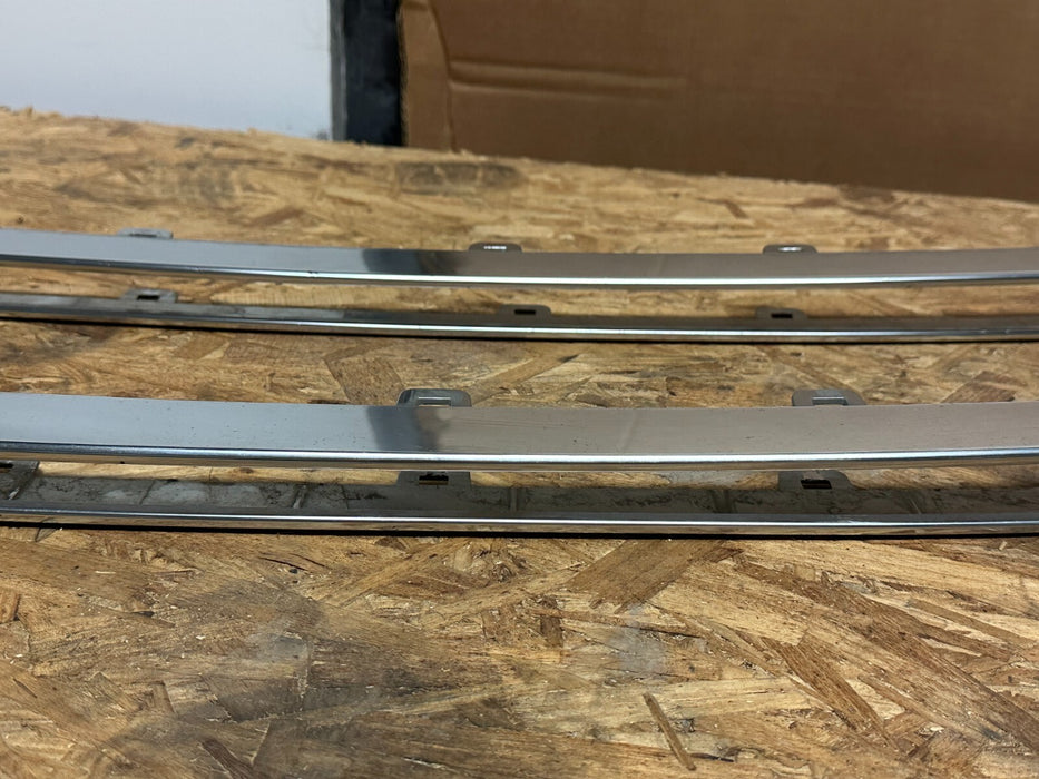 2017-2019 FORD F250 F350 F450 PLATINUM CHROME FRONT LOWER GRILLE INSERTS TRIMS