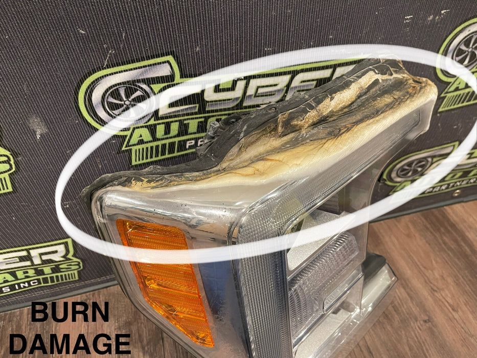 2017-2019 FORD F250 F350 F450 PASSENGER RIGHT LED HEADLIGHT OEM *BURNT/READ*