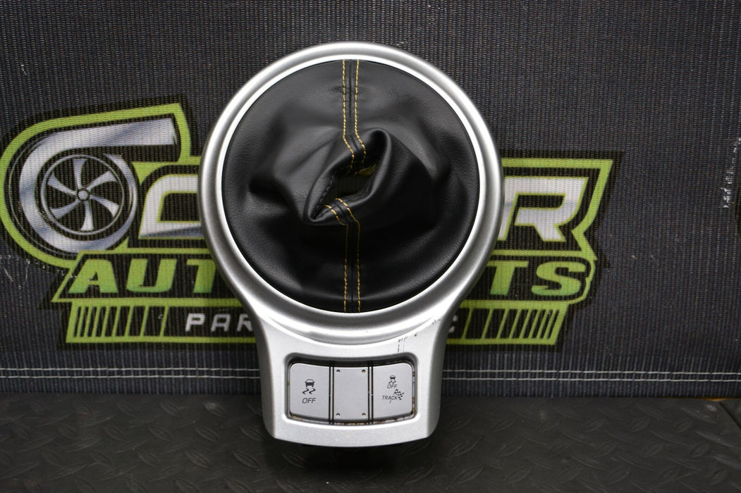 2017-2019 SCION FRS FR-S SUBARU BRZ OEM SHIFTER BEZZLE YELLOW STITCHING