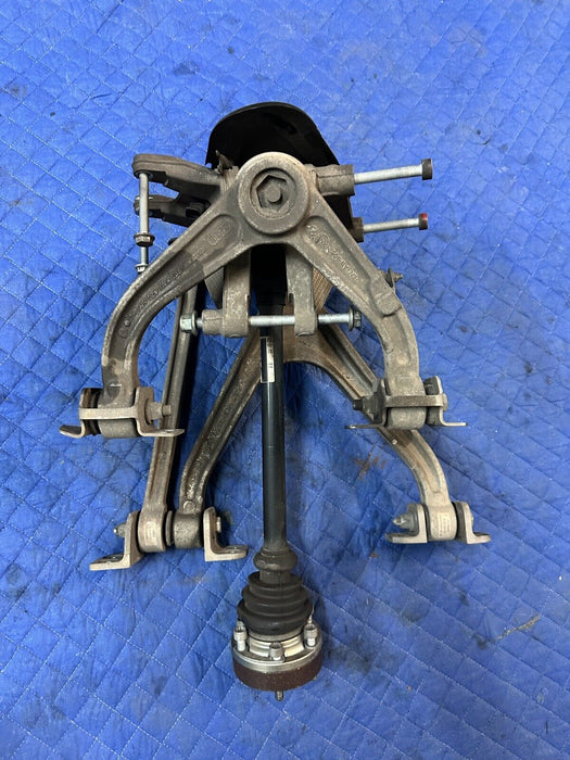 2012 AUDI R8 4.2L V8 OEM REAR LEFT DRIVER SUSPENSION KNUCKLE CONTROL ARM W/ AXLE