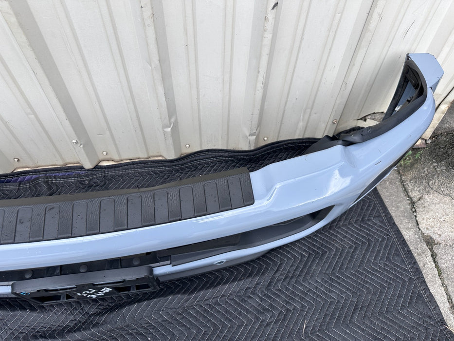 2023  2024 2025 FORD F450 FRONT BUMPER ASSEMBLY GLACIER GRAY~SCRATCHES~