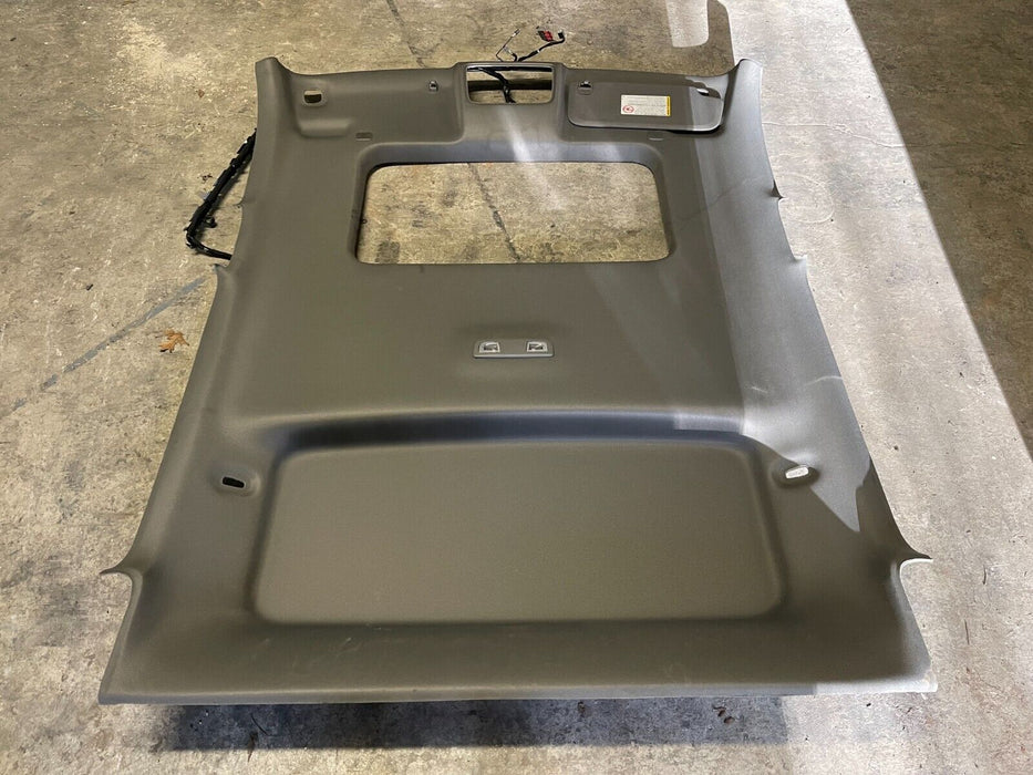 2020 2021 GMC SIERRA 2500 3500 GREY ROOF HEAD LINER W/ HARNESS & SUNROOF CUT OUT