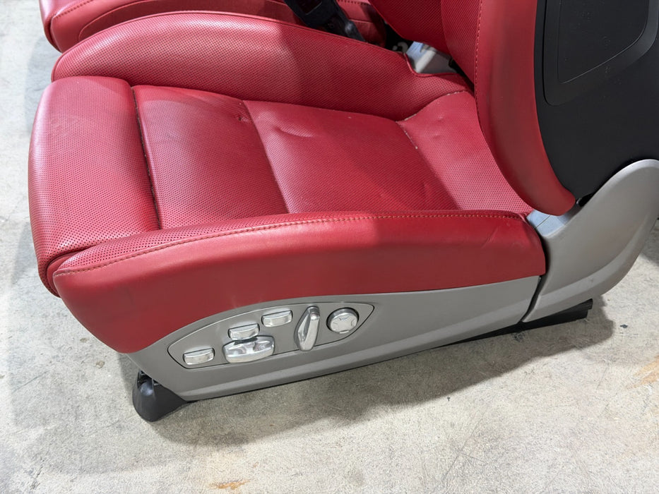 2014 PORSCHE 911 TURBO S 991 FRONT SEATS RED OEM GENUINE