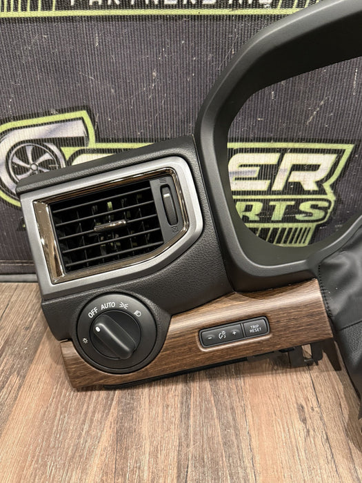 2017 NISSAN TITAN XD RESERVE CLUSTER TRIM AIR VENT TRIM ASSEMBLY OEM