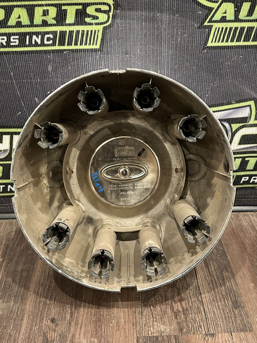 2017-2019 FORD F250 F350 F450 LEFT RIGHT CHROME WHEEL CENTER CAPS OEM *WEAR/READ