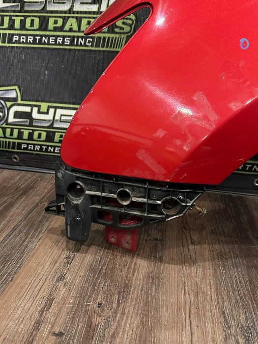 2014 TOYOTA PRIUS V FRONT DRIVER LEFT RED FENDER OEM *PAINT CHIPS/RESIDUE* (READ