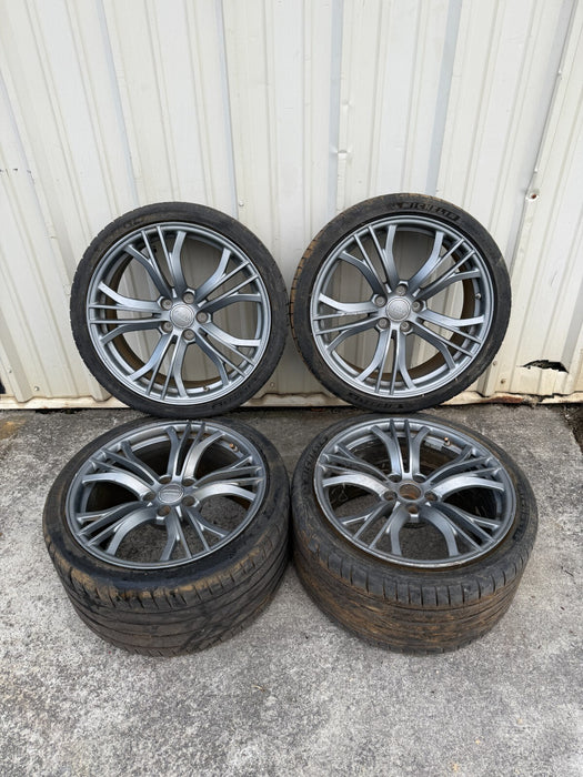 2014 AUDI R8 V10 PLUS OEM FACTORY WHEELS RIMS TIRES 8.5X19 11X19 420601025AS