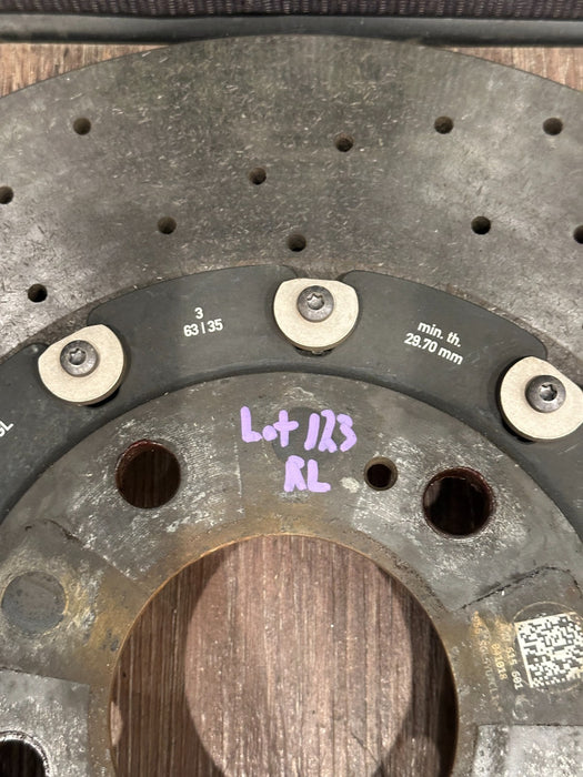 2018-2024 LAMBORGHINI URUS REAR LEFT CARBON CERAMIC BRAKE ROTOR OEM 4M0 615 601