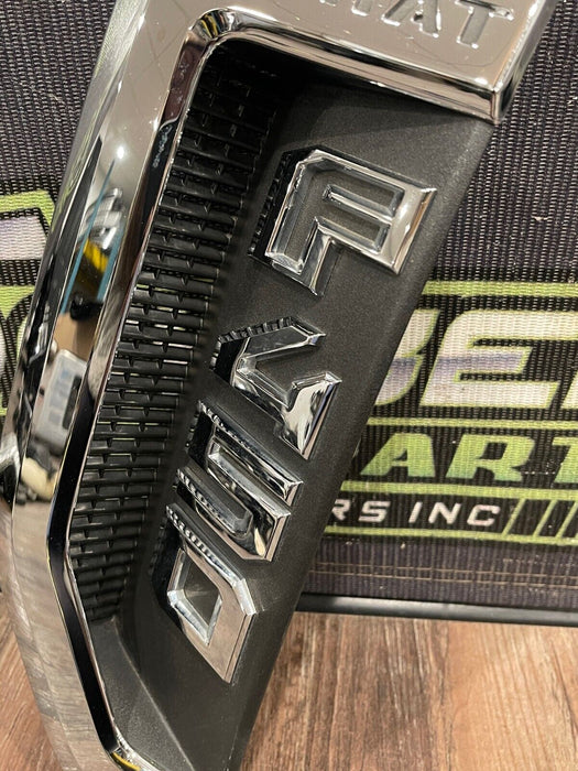 2017-19 FORD F450 LARIAT DRIVER LEFT FENDER EMBLEM BADGE OEM *SCUFFS #5*