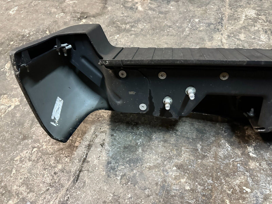 2017 FORD F250 AGATE BLACK REAR BUMPER W/ SENSOR HARNESS OEM ~COSMETIC FLAW~