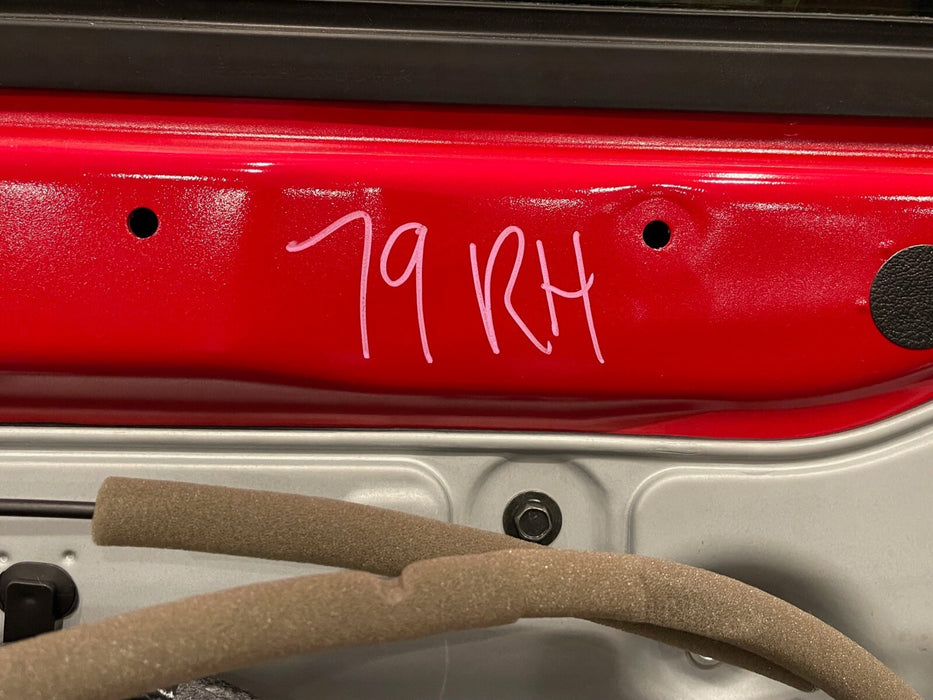 2017 NISSAN 370Z NISMO PASSENGER RIGHT DOOR OEM (SOLID RED) *LIGHT SCUFFS* READ!