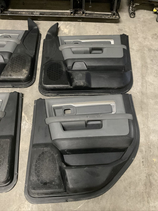 2017 RAM 3500 SLT MEGA CAB  FRONT REAR CLOTH SEATS & DOOR PANEL~COSMETIC DAMAGE~