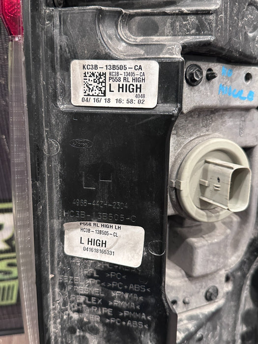 2017-19 FORD F250 F350 F450 DRIVER LEFT LED TAIL LIGHT OEM * SEE PICS 4-6*