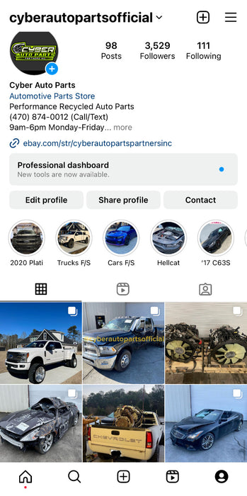 2017-2022 FORD F250 F350 F450 DRIVER LEFT TOW MIRROR OEM ~FIRE DAMAGE~