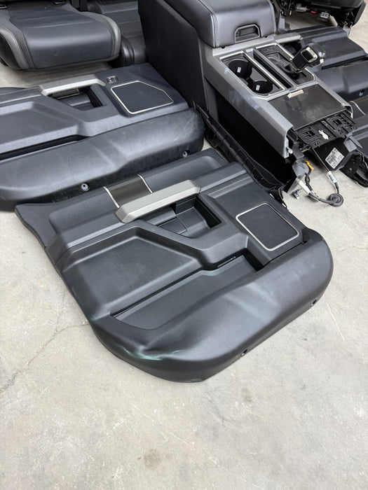 2019 FORD F150 RAPTOR INTERIOR SEATS CENTER CONSOLE DOOR PANELS OEM 2017-2020