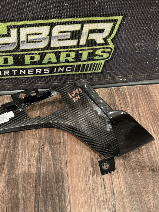 2021 AUDI R8 GAUGE CLUSTER LEFT RIGHT CARBON FIBER TRIM PAIR OEM *READ/SCUFFS*