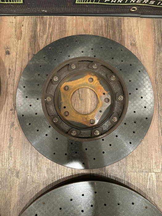 2018-2024 LAMBORGHINI URUS FRONT REAR CARBON CERAMIC BRAKE ROTORS SET OEM