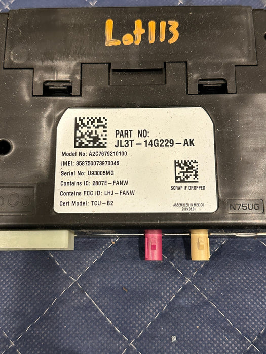 2019 FORD F150 3.5L RAPTOR TELEMATICS COMMUNICATION MODULE OEM JL3T-14G229-AK