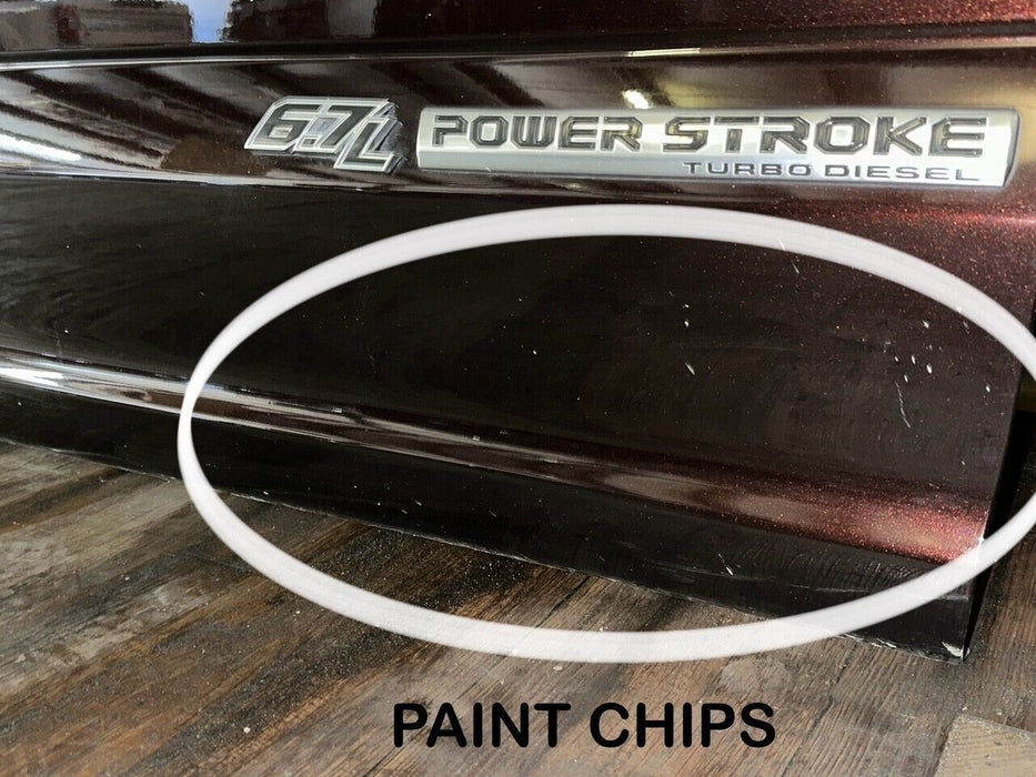 2017-19 FORD F250 F350 FRONT PASSENGER RIGHT DOOR OEM MAGMA RED (E2) *READ DESC