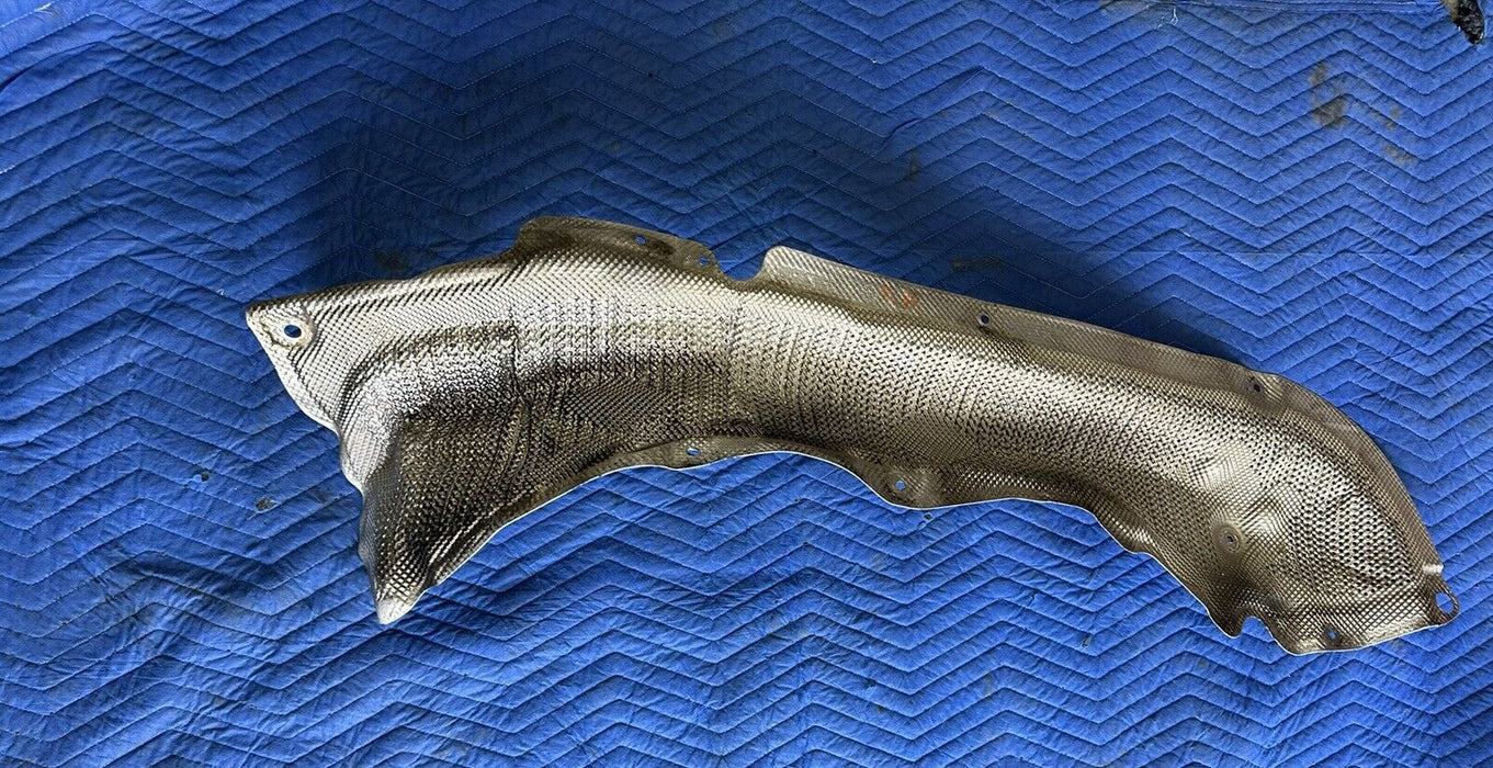2011 BMW 550i F10 5 SERIE FRONT LEFT SIDE HEAT SHIELD INSULATION COVER OEM