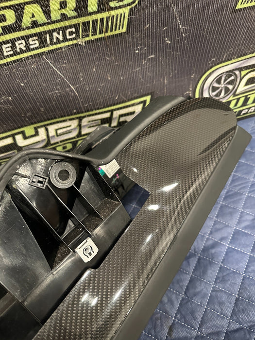 2014 AUDI R8 FRONT CENTER CONSOLE BASE OEM W/ CARBON FIBER TRIMS 423 863 241 D