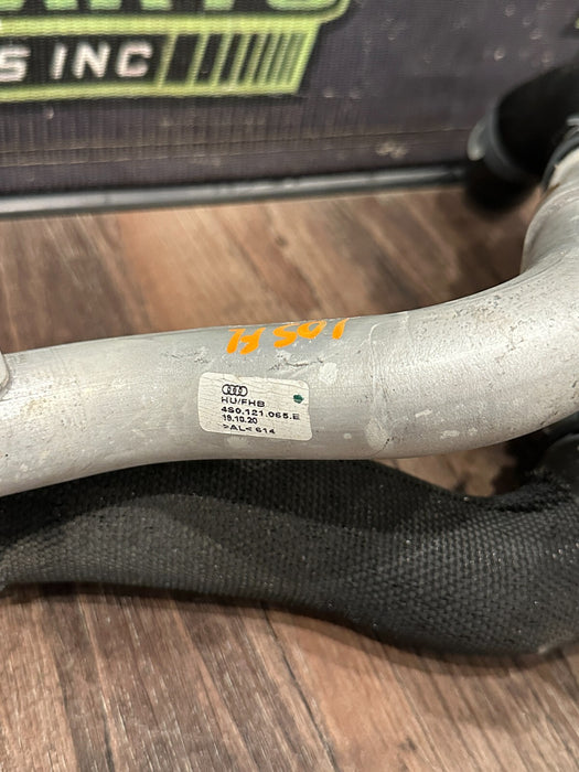 2021 AUDI R8 RADIATOR FRONT LEFT COOLANT HOSE PIPE OEM 4S0 121 065 E