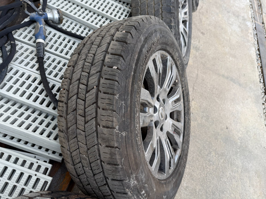 2016 NISSAN TITAN XD PLATINUM RESERVE WHEELS RIMS TIRES OEM GENUINE 6X5.5