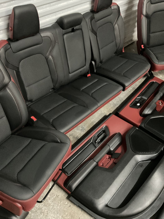 2022 RAM 1500 TRX 6.2L INTERIOR FRONT DOOR PANELS DRIVER PASSENGER OEM RED