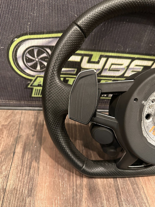 2021 AUDI R8 LEATHER STEERING WHEEL W PADDLE SHIFTERS OEM *COSTMETIC FLAWS/READ*