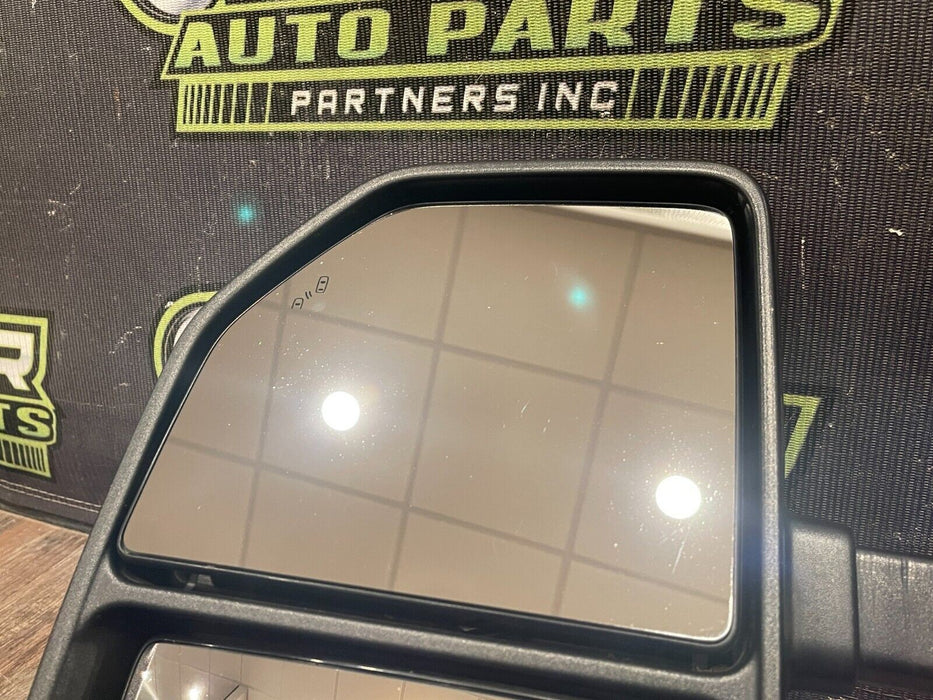 2017-2019 FORD F250 F350 DRIVER LEFT TOWN MIRROR W RED CAP COVER (RR) OEM {READ}