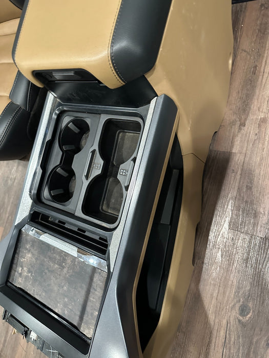 2023 2024 FORD F250 F350 F450 LARIAT FRONT SEATS CENTER CONSOLE ~MINOR BURN WEAR