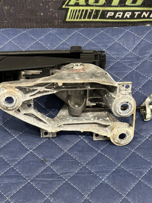 2014 AUDI R8 SPYDER LEATHER EMERGENCY PARKING HAND E BRAKE PULL LEVER OEM ~WEAR~