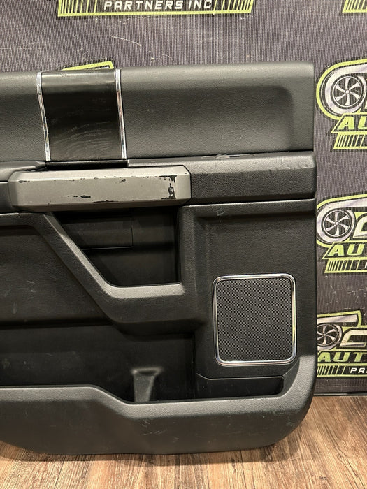 2017-2019 FORD 350 F450 PLATINUM REAR DRIVER LEFT DOOR PANEL OEM *WEAR 4-10*