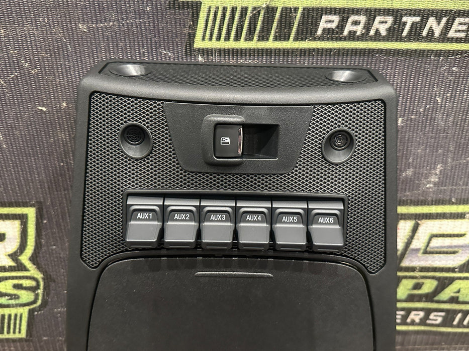 2017-2019 FORD F250 F350 F450 PLATI HEADLINER UPFITTER SWITCH BEZEL OEM