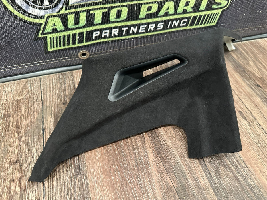 2020 BMW M8 COMP F92 REAR LEFT RIGHT ALCANTARA DECK SHELF SEATBELT COVERS OEM