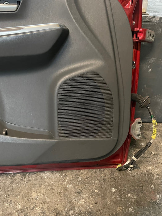 2014 TOYOTA PRIUS V FRONT LEFT LH RED DOOR W PANEL OEM *SUN DAMAGE* (READ!)