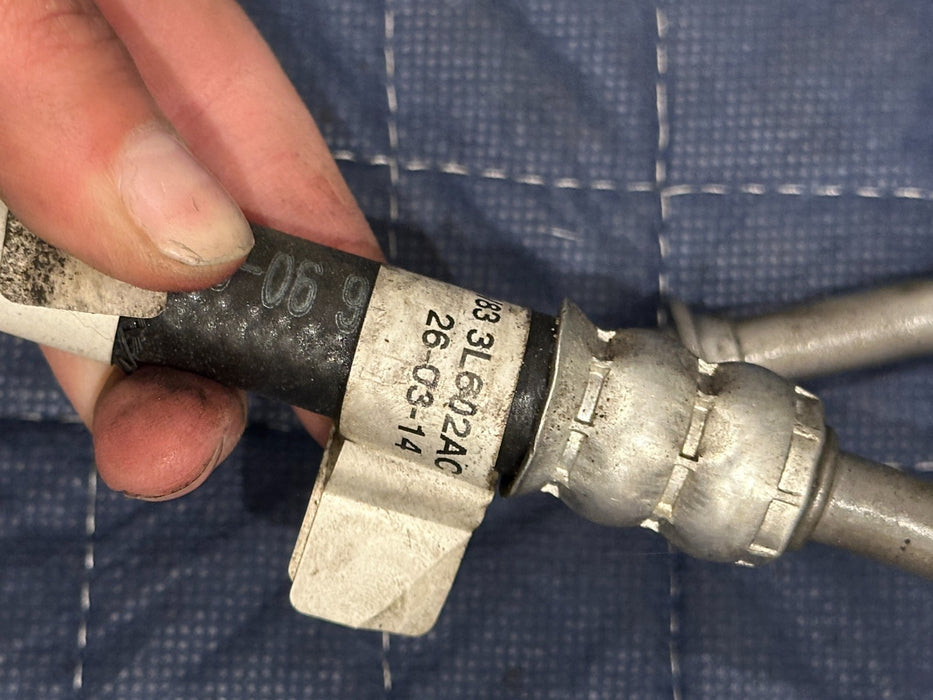 2015 JAGUAR F TYPE R POWER STEERING OIL COOLER LINE HOSE 8W83 3L602 AC OEM