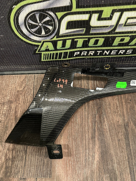 2021 AUDI R8 GAUGE CLUSTER LEFT RIGHT CARBON FIBER TRIM PAIR OEM *READ/SCUFFS*