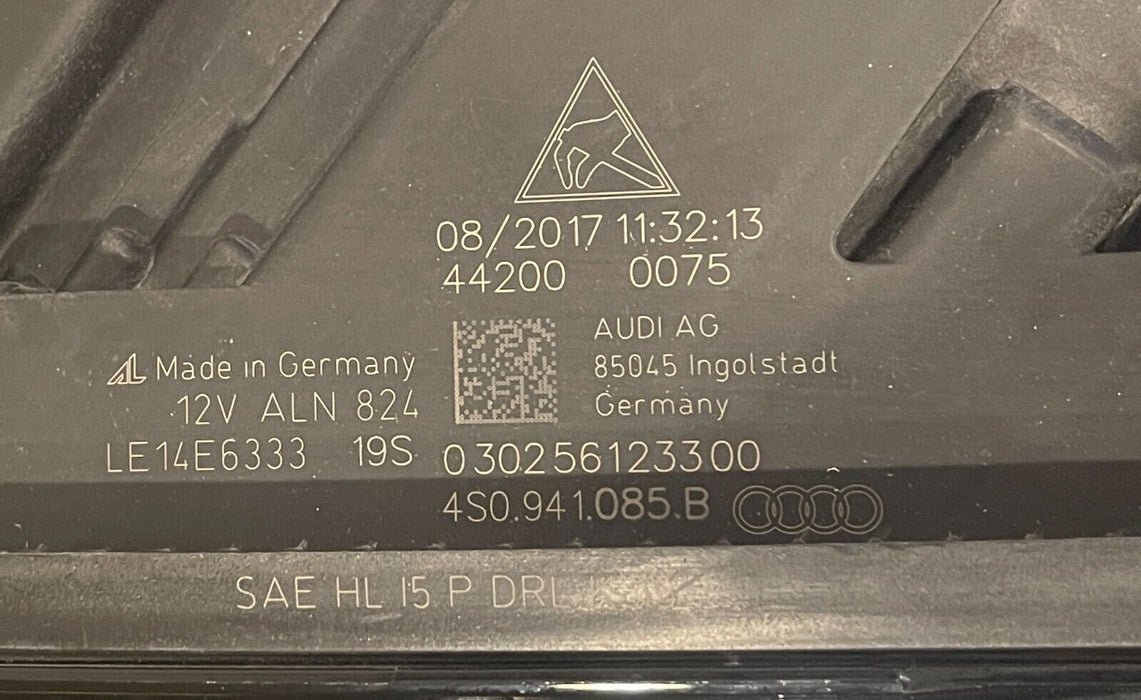 2017-2023 AUDI R8 LED LASER DRIVER LEFT HEADLIGHT OEM *MINT* SEE DESCRIPTION