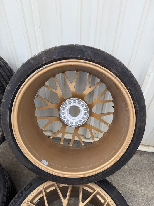 2014 PORSCHE 911 991.1 TURBO S OEM WHEELS FRONT REAR 11.5X20 9X20 99136216234