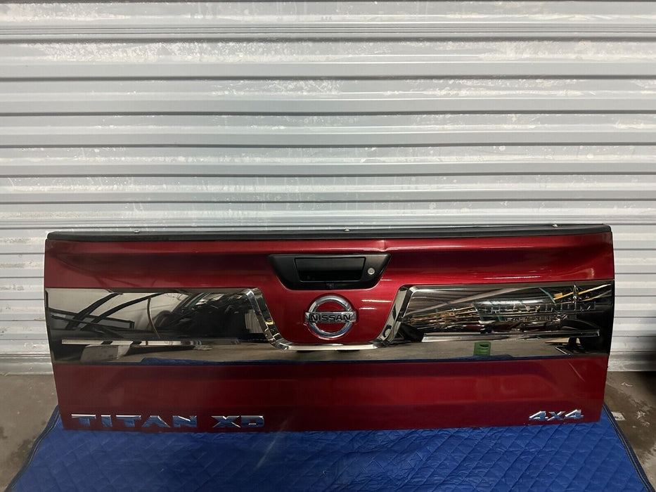 2016 NISSAN TITAN XD PLATINUM RESERVE CAYENNA RED TAILGATE ~MINOR DENTS~ OEM